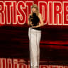 Taylor Swift accepts the Artist Director Honors onstage during the 2026 MTV Video Music Awards (VMAs) at Peacock Theater on September 27, 2026 in Los Angeles, California.