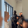 Itamar Ben-Gvir speaks to imprisoned Hamas terrorist Hassan Salameh.