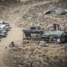 Jewish settlers pray during Yom Kippur at a settlement outpost northwest of the West Bank city of Nablus, September 21, 2026.