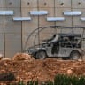 Israeli soldiers patrol along the Israeli-Lebanese border, on September 28, 2026. 
