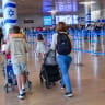 Passengers at the Ben Gurion International airport near Tel Aviv, August 23, 2026. 