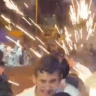 Stun grenades thrown at rioters, September 29, 2026.