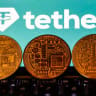 Tether cryptocurrency logo displayed on a phone screen and representation of cryptocurrency are seen in this illustration photo taken in Krakow, Poland on November 2, 2021.