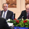 Russia's President Vladimir Putin and Foreign Minister Sergei Lavrov attend a meeting with South Africa's President Cyril Ramaphosa on the sidelines of the BRICS summit in New Delhi, India, September 11, 2026