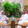 Saudi Crown Prince, Mohammed bin Salman meets UAE Vice President and Deputy Prime Minister, Sheikh Mansour bin Zayed Al Nahyan in Riyadh, Saudi Arabia, September 29, 2026. 