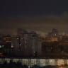 Smoke rises in the city during a Russian drone and missile strike, amid Russia's attack on Ukraine, in Kyiv, Ukraine September 30, 2026.