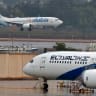 An airplane of budget airline flydubai lands at Israel's Ben Gurion aiport near Tel Aviv on November 26, 2020 on the first scheduled commercial service between the two cities, following the normalisation of ties between the UAE and Israel.