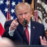 US President Donald Trump speaks as he hosts a Hispanic Heritage Month reception in the East Room at the White House in Washington, D.C., US, September 30, 2026.