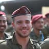AMIT’S ‘BERET CEREMONY’ (Tekes Kumta), marking his completion of a stage of military training – when soldiers receive their unit’s beret.