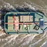 Ukraine said an amphibious ground robotic vehicle completed a 40km long logistics mission