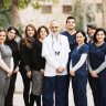 The Sreter Clinic team in Jerusalem, with Dr. Robert Sreter and Dr. David Sreter.