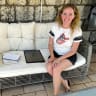 Callie Mitchell at her Jerusalem home wearing a Baltimore Oriole’s shirt –  one of the teams her father, Jerry Narron, coached.