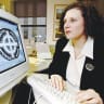 NEO-NAZI WEBSITE dating back to 1995: Anti-Defamation League civil rights counsel Lauren Levin checks the Stormfront website, 1999. 