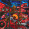 The Ardon Windows at the former National Library of Israel form the hub of the main Biennale exhibition, Or Chozer.