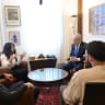 PM Netanyahu meets with Yaniv Hayoun, Or Pardilov, and Dr. Shota Musayev and his wife, Sigalit on October 1, 2026.