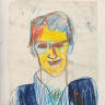 MENASHE KADISHMAN: Portrait, unidentified figure.