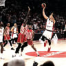 HAPOEL TEL AVIV’S Elijah Bryant shoots during the Reds’ 81-80 Euroleague victory over Red Star Belgrade.