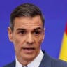 Spanish Prime Minister Pedro Sanchez speaks at a press conference before summer break, at Moncloa Palace in Madrid, Spain, July 28, 2025.