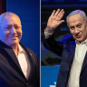 (L-R): Yashar head Gadi Eisenkot; Prime Minister Benjamin Netanyahu