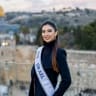 Miss Israel Melanie Shiraz in Jerusalem.