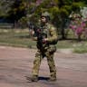 Illustrative:  An Australian Army soldier is seen on a street on July 16, 2025 in Charters Towers, Australia.