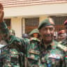 Sudan's de facto leader and army chief Abdel Fattah al-Burhan attends an event marking the 72nd anniversary of the Sudanese Army Day at the Khartoum State Legislative Council in Khartoum on August 15, 2026.