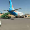 Damaged tail section of flydubai flight 1073