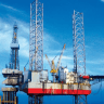 Offshore gas and oil drilling rig.