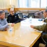 IDF Chief of Staff Lt.-Gen. Eyal Zamir, Shin Bet (Israel Security Agency) Director David Zini, and Israel Police Chief Daniel Levi hold a security assessment ahead of the third anniversary of the October 7 massacre, published October 6, 2026.