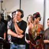 Artists participate in the recording of "The Whole World Sings Together."