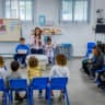 Illustrative: Israeli children seen in their classroom on the first day of school since October 7 massacre, in the southern Israeli city of Sderot, March 3, 2024.
