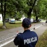 (Illustrative) A police officer stands guard near the site of a knife attack on the grounds of a Benedictine Sisters monastery that, as per local media, caused multiple casualties, in Jaroslaw, Poland, September 24, 2026.