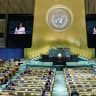 Canada's Foreign Minister, Anita Anand, addresses the 81st United Nations General Assembly at UN headquarters in New York City, US, September 26, 2026. 