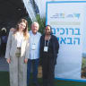 (From L) NATALIE BRODNER MOR, Agriculture Ministry; Tzachi Dotan, Wine & Vine Council; and Penina Oren Schneider, Health Ministry. 