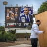 Let us ensure we do not let this election divide us. Pictured: Dismantling a sukkah in Ashdod, Oct. 5. 