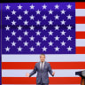 US Defense Secretary Pete Hegseth delivers his 2026 "State of the Force" address to US junior officers and enlisted leaders at Marine Corps Base Quantico in Quantico, Virginia, US, September 30, 2026.