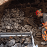 Inside the medieval heating system found in Basel, Switzerland, October 9, 2026.