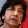 FILE PHOTO:  UN High Commissioner for Human Rights Navi Pillay addresses the OSCE permament council in Vienna, Austria July 3, 2014. 