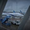 This photograph shows a plane of Israel's El Al Israel Airlines connected to an airbridge at Roissy Charles de Gaulle (CDG) International airport Terminal 2, on the outskirts of Paris, on May 12, 2025; Illustrative.