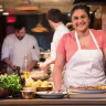 Samin Nosrat, who appeared on stage at the JCCSF on Oct. 5, in her 2018 Netflix limited series “Salt Fat Acid Heat.” 