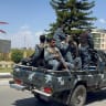 Members of the Ethiopian Federal Police (EFP) patrol after Tigray People’s Liberation Front (TPLF) army retreated from the regional capital Mekelle, Tigray Region, Ethiopia, October 8, 2026.
