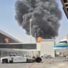 Smoke and flames rise from King Khalid Airport, after Yemen’s Iran-backed Houthis said they attacked the airport, in Riyadh, Saudi Arabia, October 8, 2026, in this screengrab obtained from a social media video.