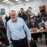Former attorney-general Avichai Mandelblit seen at the Jerusalem District Court on Sunday.