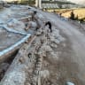 Aerial view of the Jerusalem Lower Aqueduct uncovered near Ramat Rachel, October 11, 2026.