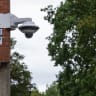 A surveillance camera is pictured in Raagsved, south of Stockholm, Sweden, on August 31, 2026.