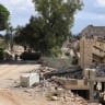 Lebanese army deployed next to damaged homes in West Zawtar, southern Lebanon, October 1, 2026.