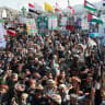 Houthi supporters rally to show support to the movement as fighting intensifies across several Yemeni fronts, in Sanaa, Yemen October 9, 2026.