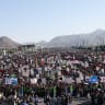 Houthi supporters rally to show support for the movement as fighting intensifies across several Yemeni fronts, in Sanaa, Yemen October 9, 2026.