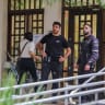 View of the Kfar Saba City Hall in central Israel, after Mayor Rafi Sa'ar was arrested early this morning at his home on suspicion of involvement in a public corruption scandal, October 12, 2026