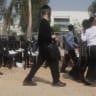 Breslov children brought to protest outside of Military Prison 10, October 12, 2026.